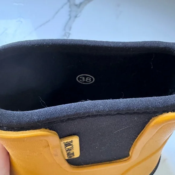 Merry People Yellow Chelsea Rain Boots - Picture 5 of 6